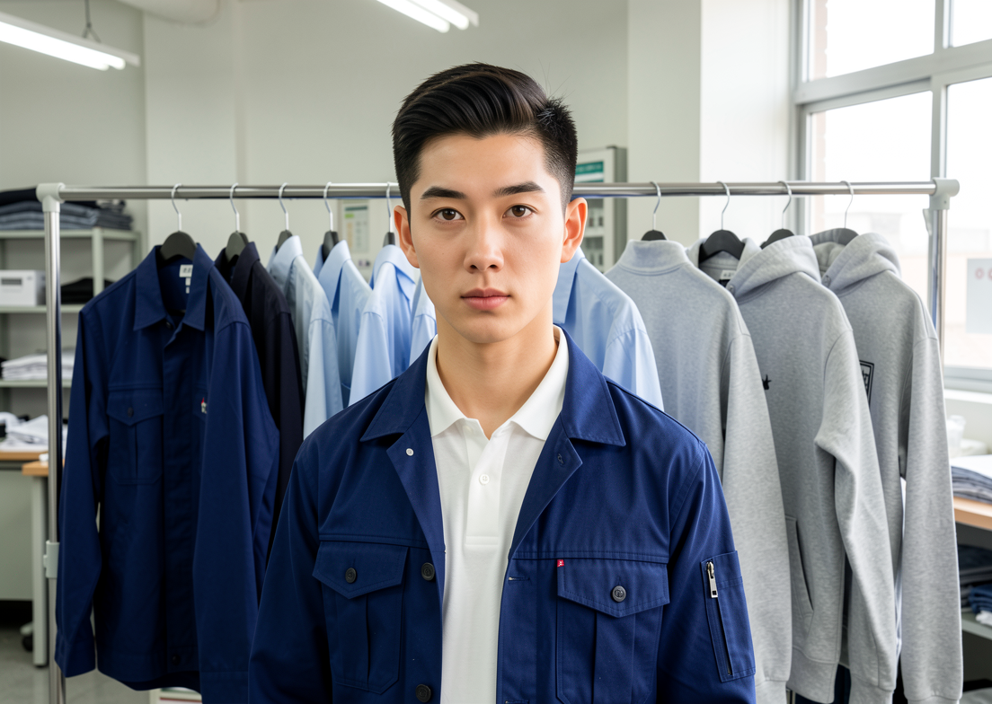 配图1 不同岗位配不同款式的工作服 配图1 不同岗位配不同款式的工作服