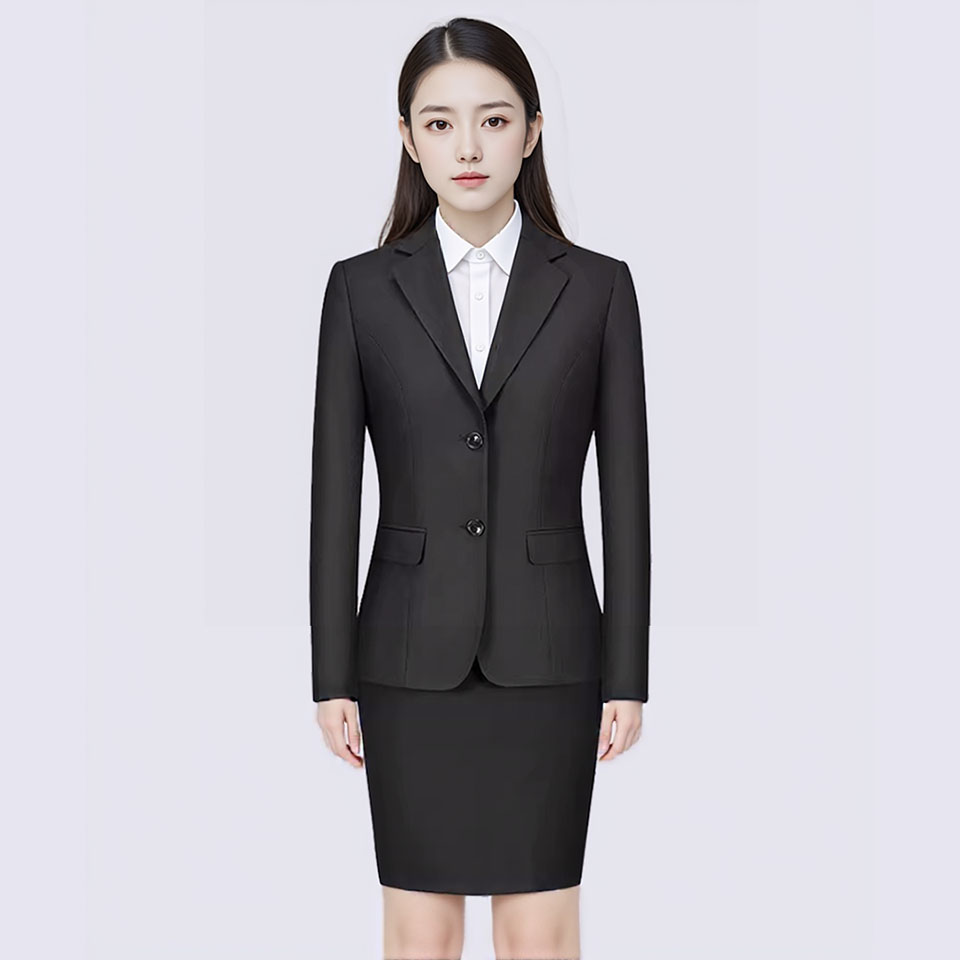 黑色经典款女正装套裙-商城工具