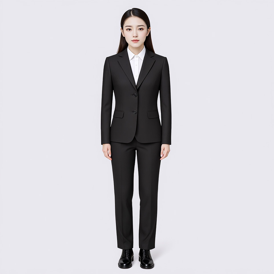 黑色女式正装西服套裤-商城工具